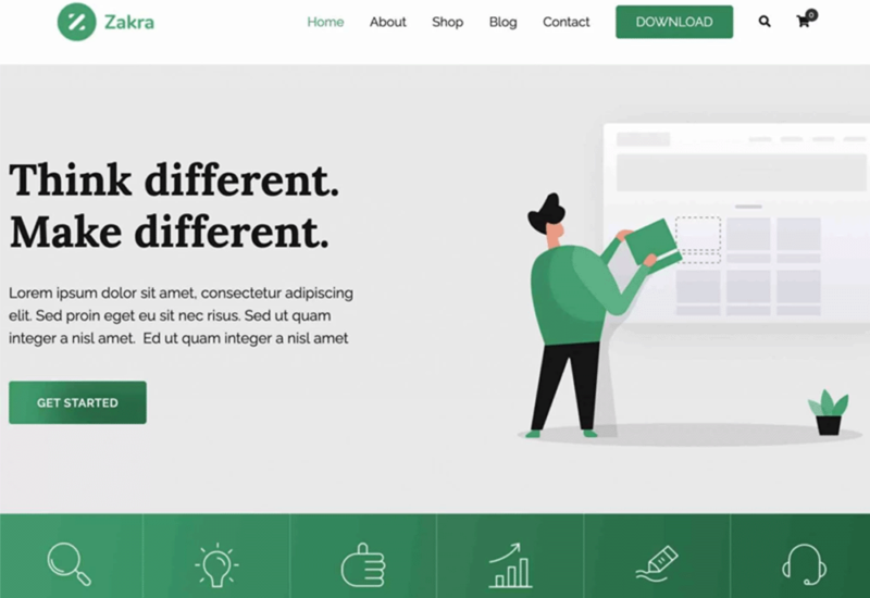 Zakra WordPress Theme Pro Version with Lifetime Updates WP Share Hub Zakra ShareHub