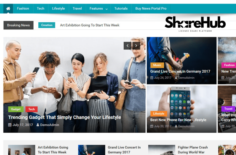 Breaking News WordPress Theme WP Share Hub 14
