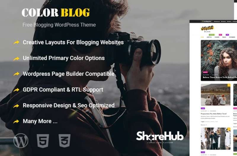 COLOR BLOG PRO WP Share Hub 18