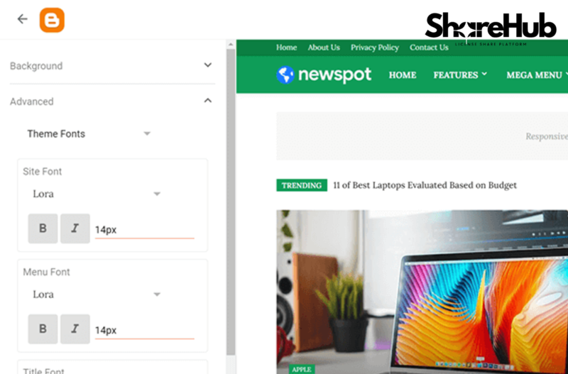 Newspot – Magazine Blogger Template WP Share Hub 26