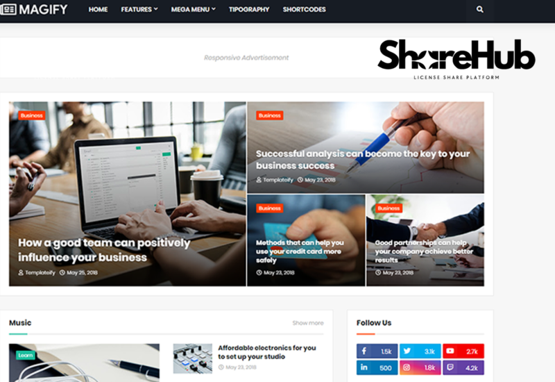 Magify Blogger Template WP Share Hub 43