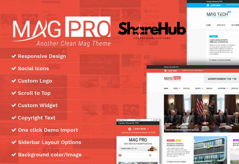 MagPro – Magazine Blogger Template WP Share Hub 45