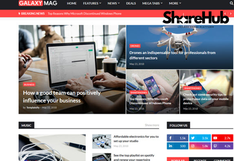 Galaxy – Magazine Responsive Blogger Template WP Share Hub 47